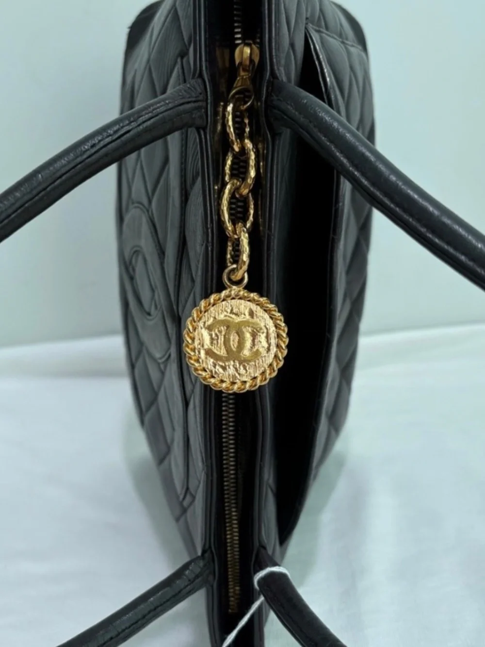 Authentic Chanel Medallion Tote Bag – Black Caviar Leather - Picture 8 of 8
